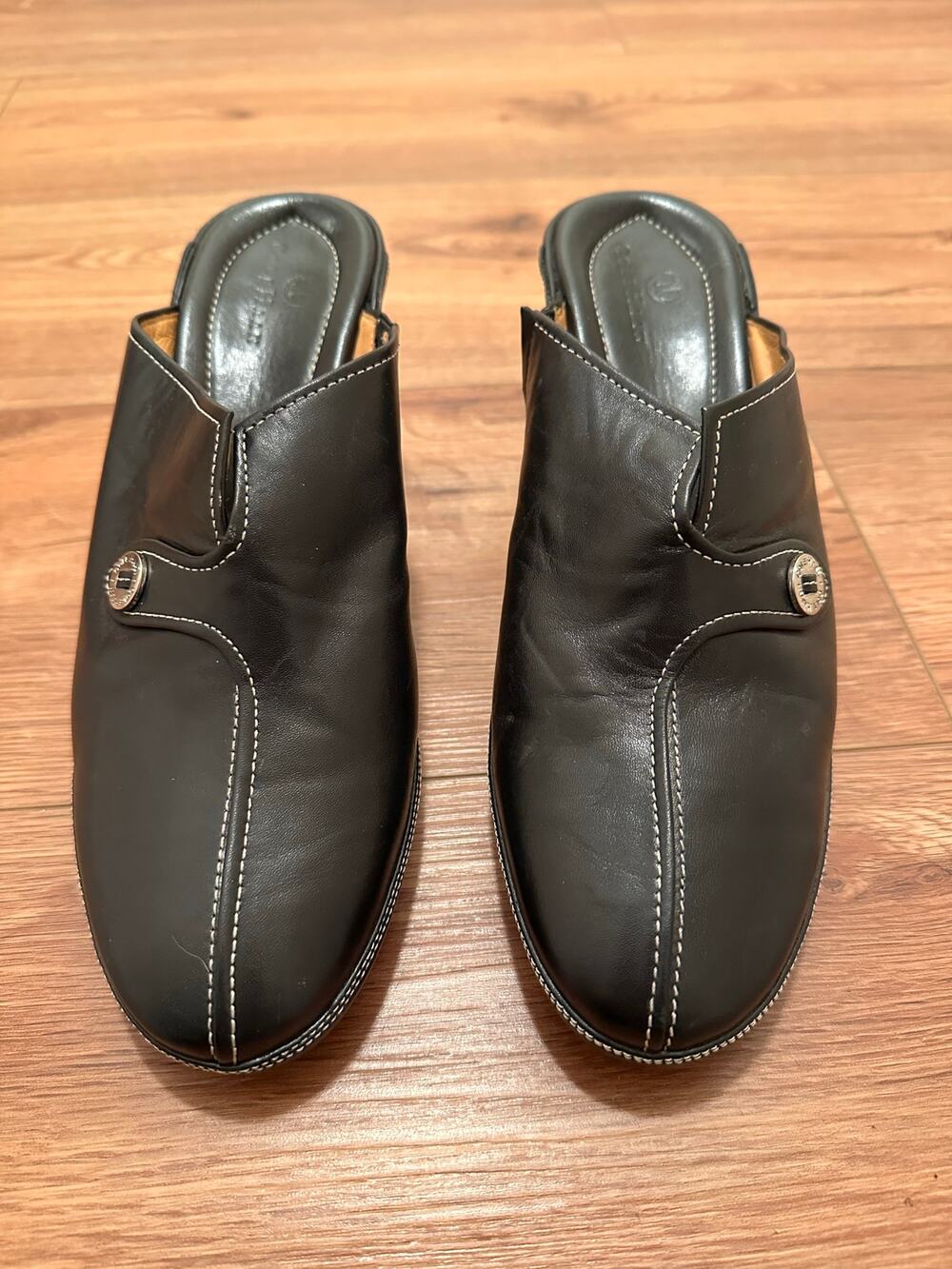Cole Haan Leather Black Clog Mules Women’s 8.5